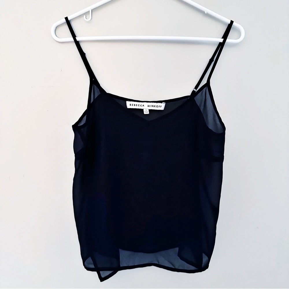 Rebecca Minkoff Black Sheer Tank Cami